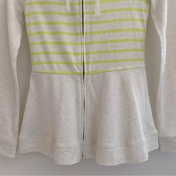 Saturday Sunday Striped Zip Front Hoodie XS Anthropologie - Picture 4 of 8